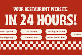 create simple restaurant websites