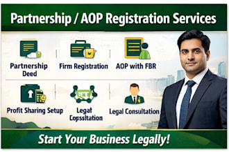 register a partnership firm or aop in pakistan legally