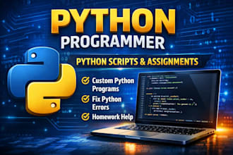 write python programs, scripts, and fix bugs for beginners