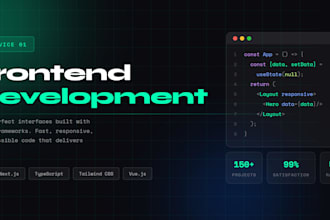 build responsive and modern fronted websites professionally