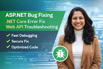 fix asp net, dot net core, angular bugs and errors