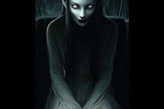 create dark art, horror or skull artworks illustration