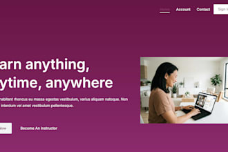 create a fully responsive lms website