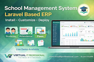 develop a complete school management system or lms software