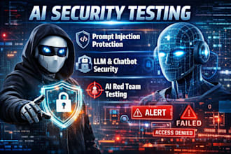 perform ai security testing for chatbot, llm or ai app