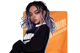 draw a custom character for professional