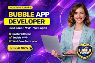 develop bubble website saas bubble app bubble mvp with bubble developer