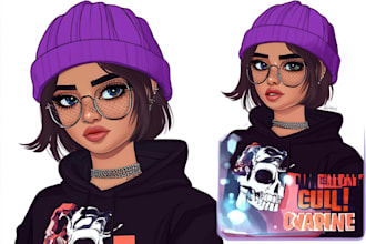 draw professional custom character