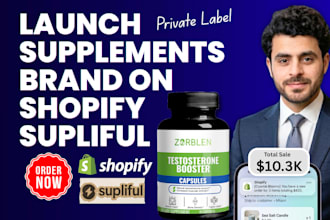 build shopify supplement store with supliful private label brand