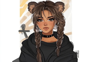 draw premium professional custom character art
