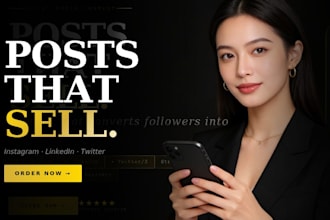 write engaging social media posts for instagram linkedin and twitter