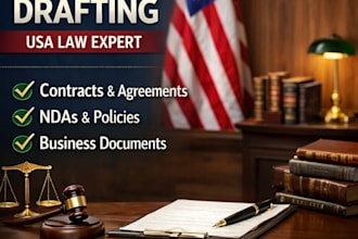 draft professional contracts and legal documents under US law
