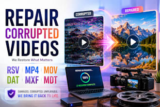 fix repair and recover sony rsv files to mp4 or mxf video format