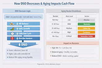 create ar aging report and dso dashboard