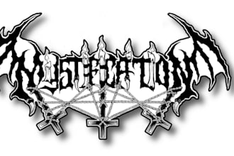 design a melodic black metal logo for your band