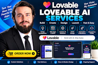 fix or develop lovable ai web apps, saas mvp, n8n, replit, loveable vibe coding