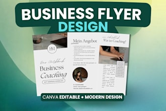 design a modern business flyer in canva