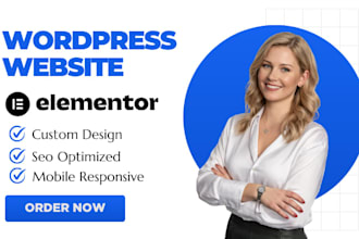create wordpress website on elementor pro
