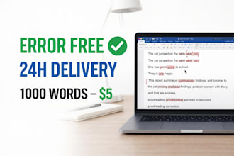 proofread and fix grammar mistakes in 24 hours