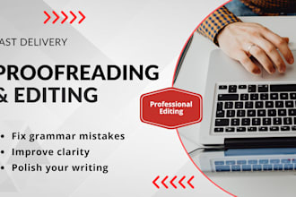 proofread and edit your short text or content