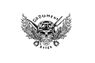 design a simple professional rider travel logo