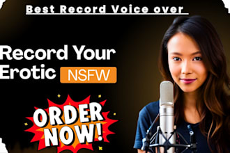 record anime girl asmr, female character or american male voice over