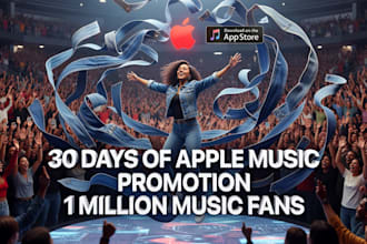 30days organic apple music promotion apple itunes music promotion to music fans