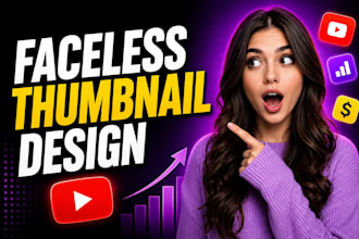 design high CTR thumbnails for faceless cash cow channels