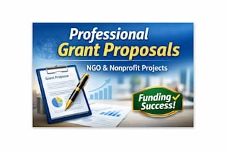 write a professional grant proposal