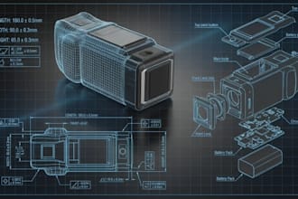 do 3d product design, cad design, 3d cad modeling, product rendering solidworks