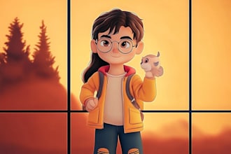 design a custom couple avatar for social media