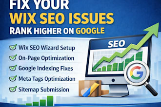 fix wix SEO issues and optimize your wix website for google