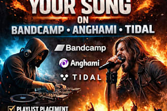 boost your song on bandcamp anghami and tidal music platforms