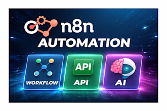 build n8n automation workflows and API integrations