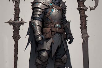 draw dnd character art illustration and dnd illustration