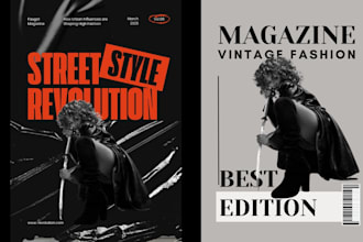 design magazine layout, catalog, newsletter, ebook design, magazine ad