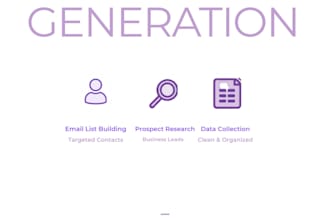 targeted b2b lead generation, email list building and prospect research