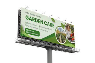 design billboard, yard sign, signage, signboard, or banner ads, advertising sign