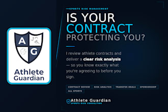 review your athlete contract and identify hidden risk clause