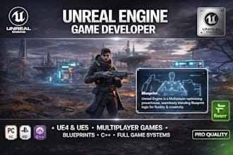 do unreal engine game development, develop unreal engine game, ue5 blueprints