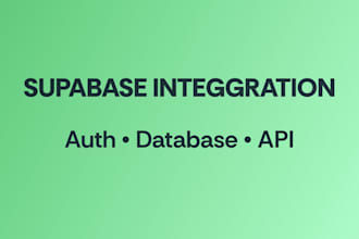 build supabase backend for your web app or saas