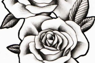 draw custom american traditional tattoo design