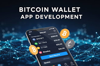 build secure bitcoin wallet app, crypto wallet app, blockchain app