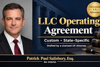 draft a custom llc operating agreement business contracts nda corporate bylaws