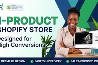 design a high converting one product shopify store or landing page