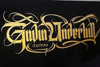 create a modern aggressive metal logo for your band or clothing brand