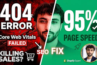 fix shopify 404 errors and broken links for better SEO