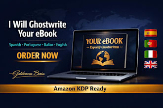 ghostwrite, publish your ebook in spanish, portuguese, english for amazon kdp