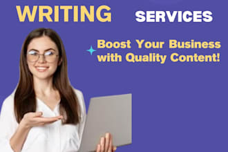 write SEO optimized articles and blog posts for your website