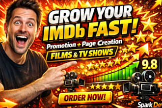 promote imdb profile and create or update imdb pages for films and tv shows
